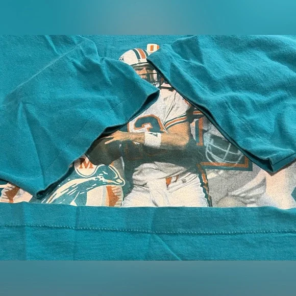 Vintage 1996 Dan Marino Miami Dolphins Single Stitch T Shirt Men’s 2XL USA - Picture 14 of 16